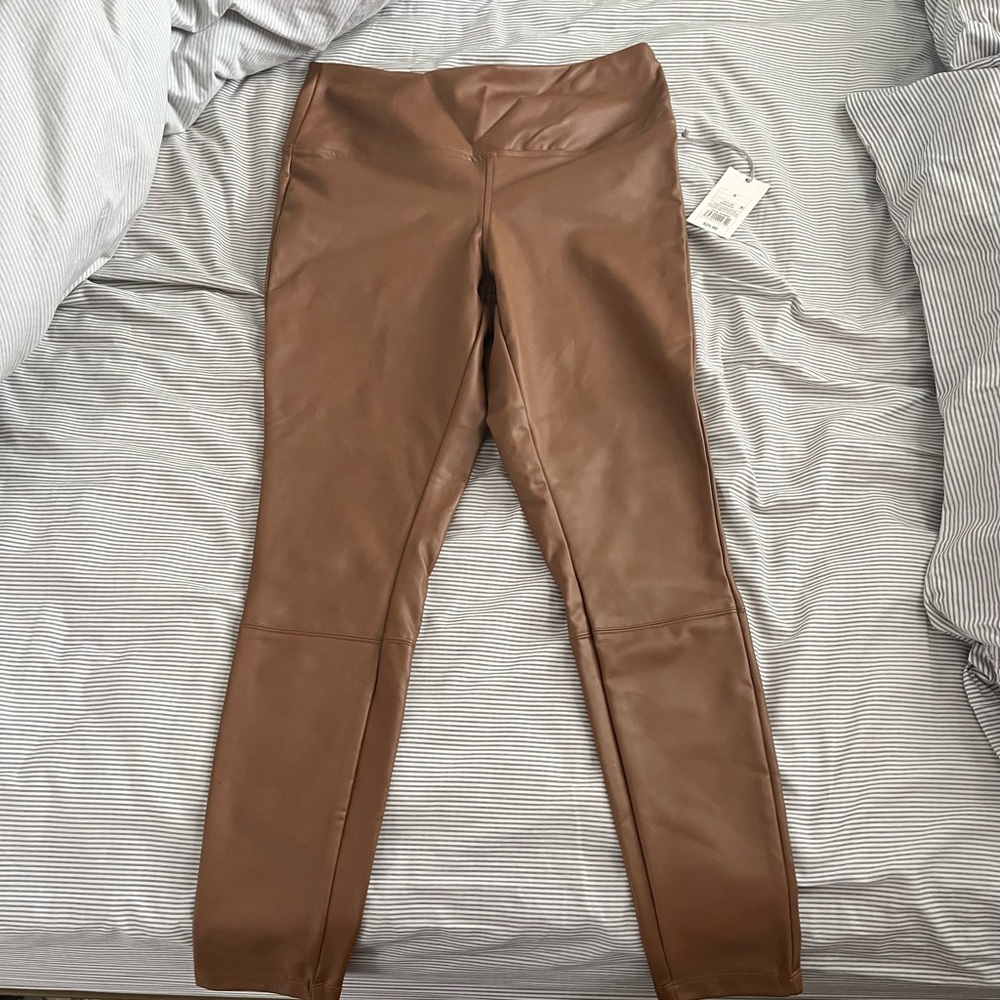 Faux leather leggings